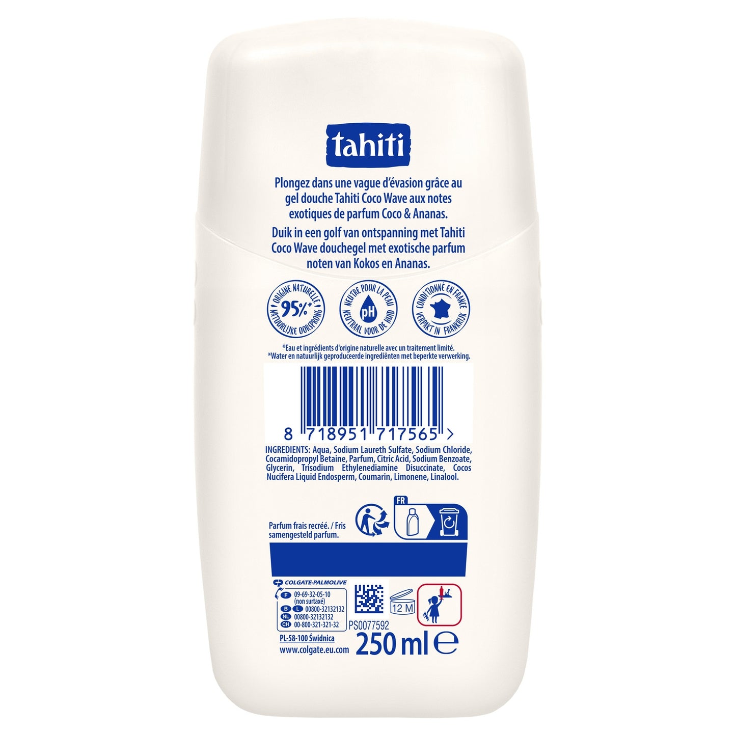 Gel Douche Coco et Ananas TAHITI