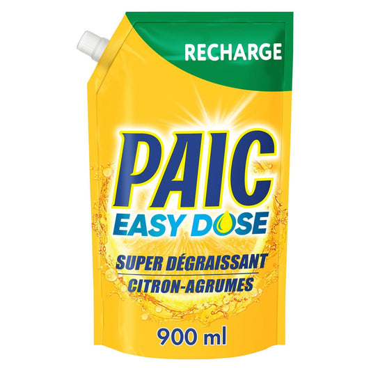 Recharge Liquide Vaisselle Easy Dose Citron Agrumes PAIC le flacon de 750mL