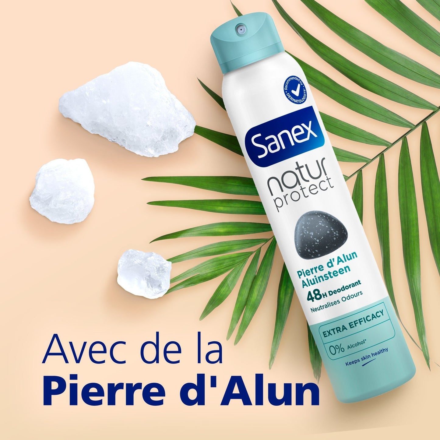 Déodorant Spray Anti-Transpirant Pierre d'Alun Efficacité 48h SANEX