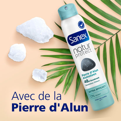 Déodorant Spray Anti-Transpirant Pierre d'Alun Efficacité 48h SANEX