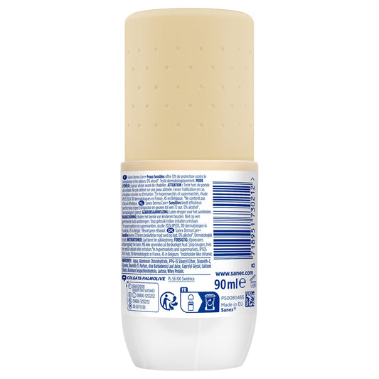 SANEX Derma Care Sensitive Skin Anti-Perspirant Stick Deodorant 72H