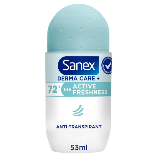 Déodorant Derma Care + Active Freshness 72h SANEX le roll-on 53mL