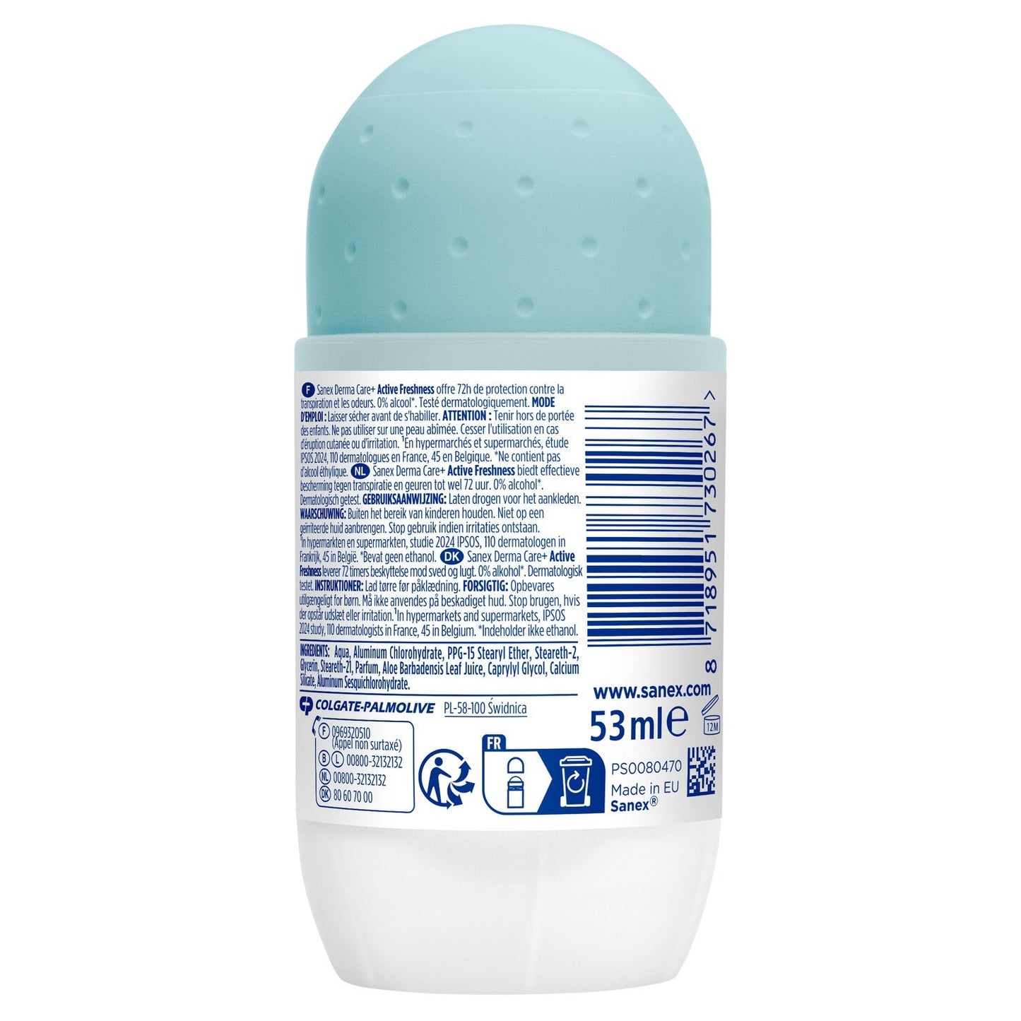 Déodorant Derma Care + Active Freshness 72h SANEX