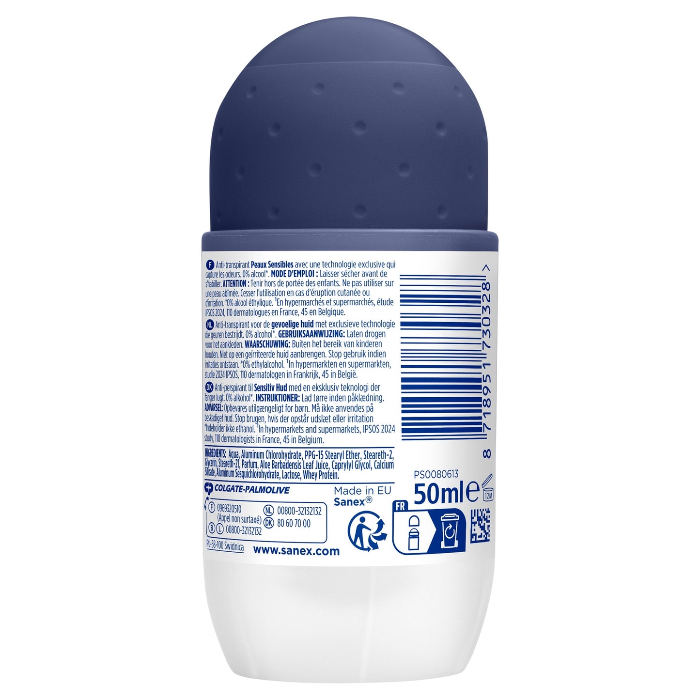 Déodorant Stick Dermo Man Sentisive 72h SANEX