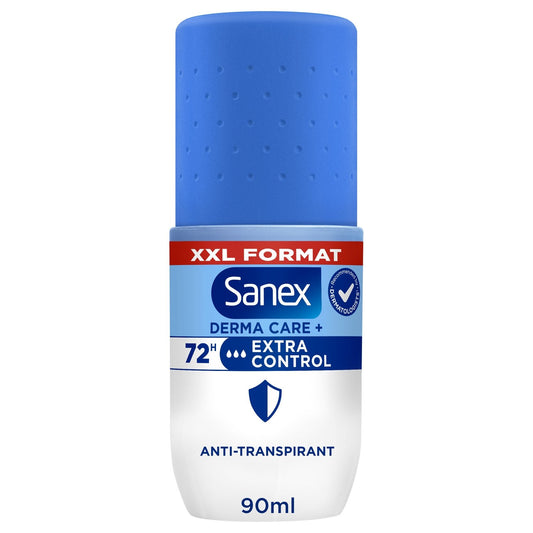 Déodorant Bille Derma Care+ Extra Control SANEX le roll-on de 90ml