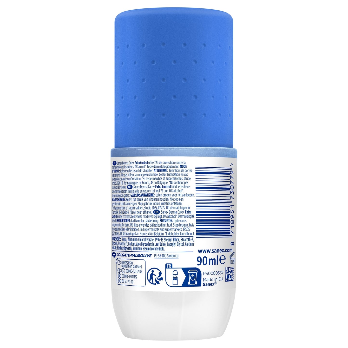 Déodorant Bille Derma Care+ Extra Control SANEX