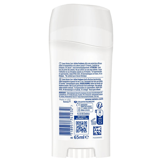 Déodorant Stick Anti-transpirant Derma Care+ Active Fresh Efficacité 72h SANEX 