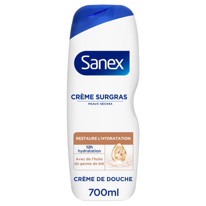Crème de douche Peaux Sèches Hydratant Derma Care Surgras SANEX 
