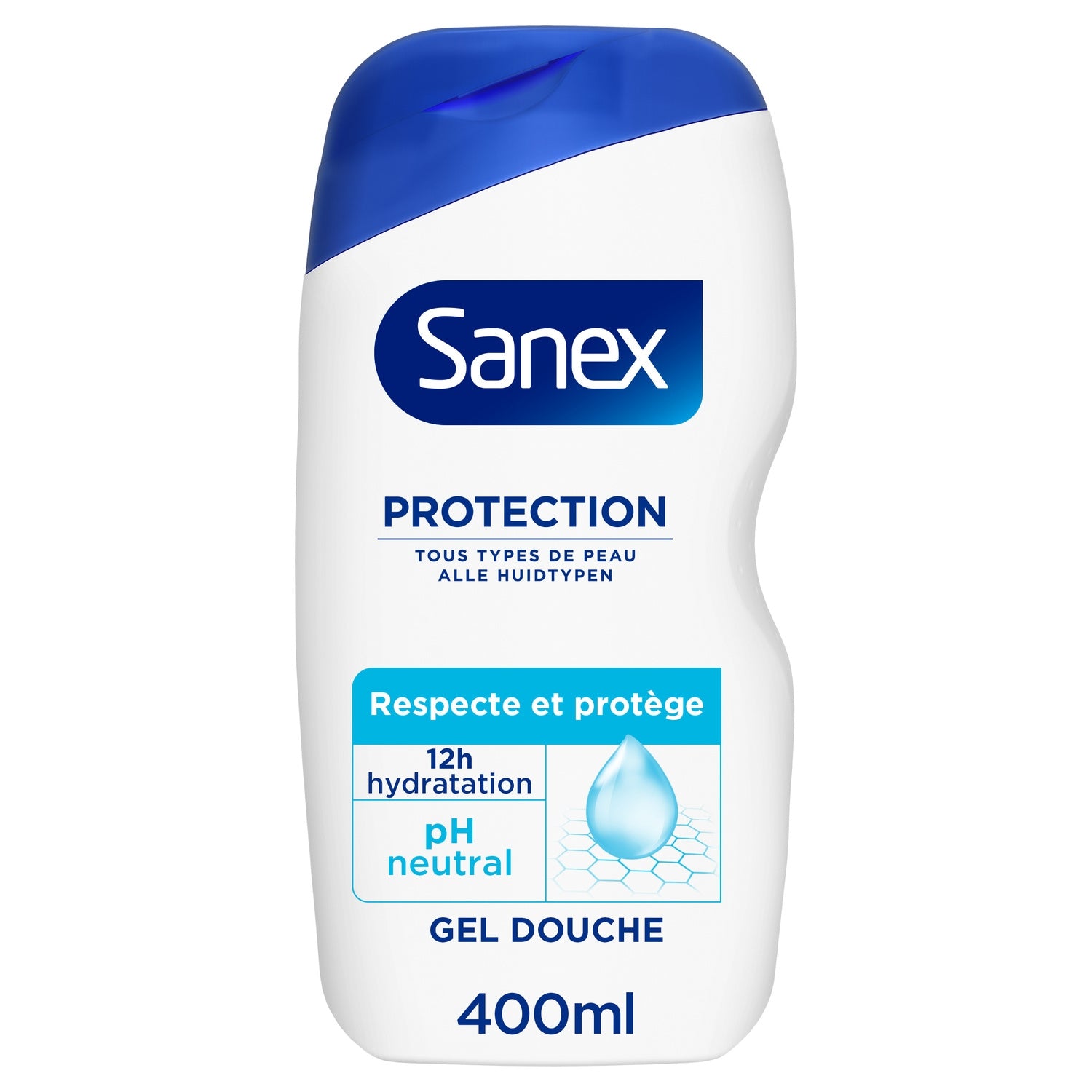 Gel douche Protection Tous Types de Peau Hydratant pH Neutre SANEX 