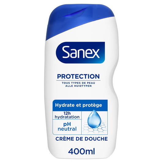 Crème de douche Tous Types de Peau Hydratante Protectrice pH Neutre Protection SANEX 