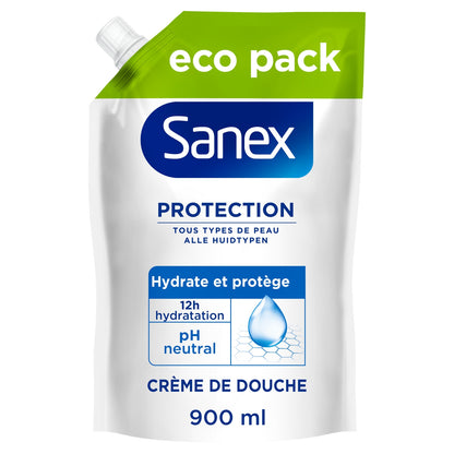 Crème de douche Protection Hydratant Protecteur pH Neutral Tous Types de Peau SANEX 
