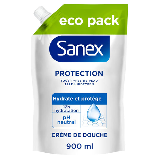Crème de douche Protection Hydratant Protecteur pH Neutral Tous Types de Peau SANEX 