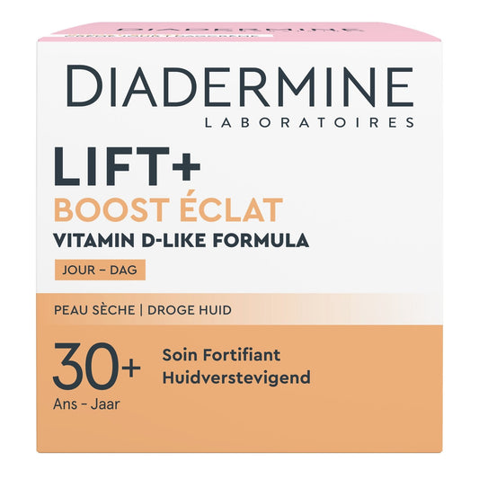 Soins Visage Lift+ Booster Eclat Vitamin D-Like Formula Peaux Sèche DIADERMINE le flacon de 50mL