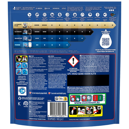 Quantum FINISH All In 1 Dishwasher Tablet