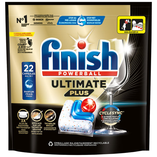 Ultimate Plus All in 1 FINISH Dishwasher Capsules