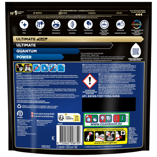 Ultimate Plus All in 1 FINISH Dishwasher Capsules