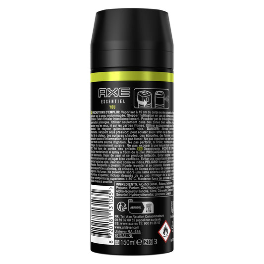 AXE Men's Essential Spray Deodorant