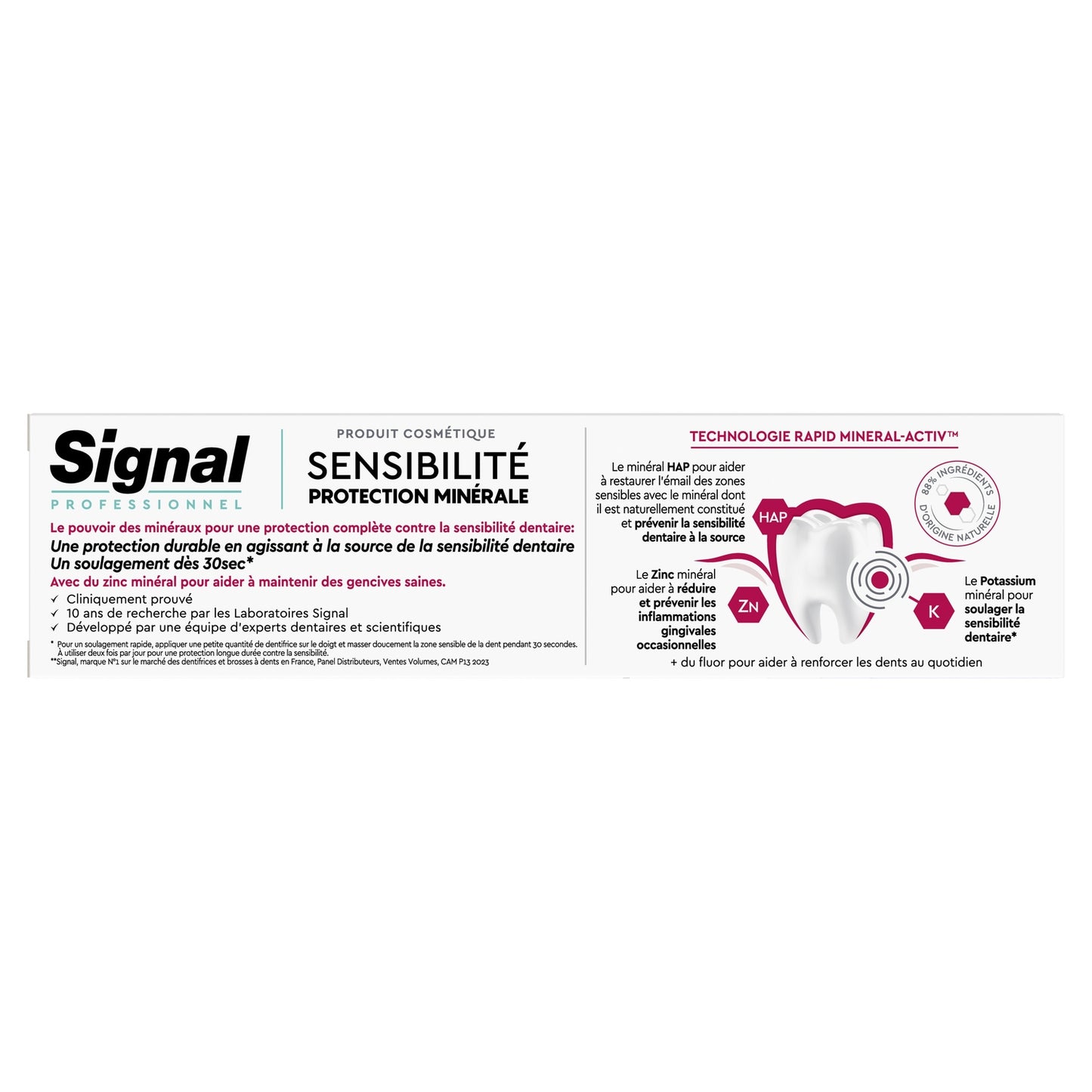 SIGNAL Professional Sensitivity Toothpaste Mineral Protection Gums