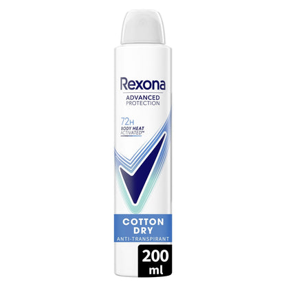 Déodorant spray Anti-transpirant 72h Coton Dry REXONA 
