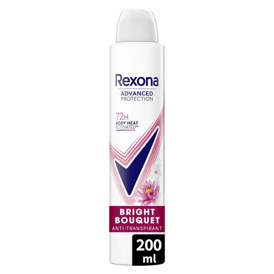 Déodorant Spray Anti-Transpirant Bright Bouquet 72H REXONA le flacon de 200mL