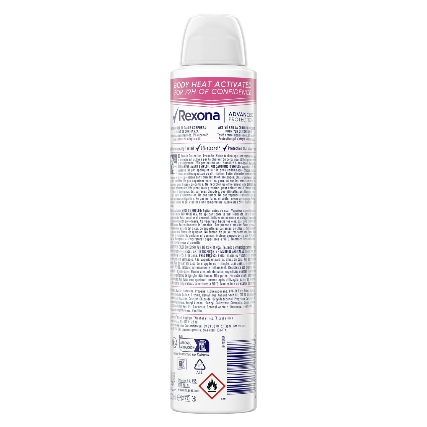 Déodorant Spray Anti-Transpirant Bright Bouquet 72H REXONA