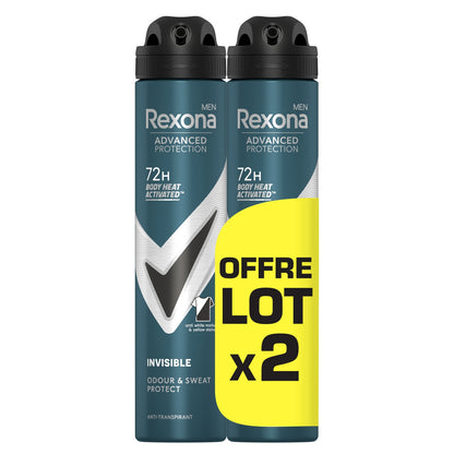 REXONA MEN Invisible Black + White Advanced Protection Anti-Perspirant Deodorant Spray for Men