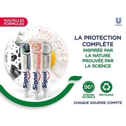Dentifrice Integral 8 Nature Elements Sel Rose Camomille SIGNAL