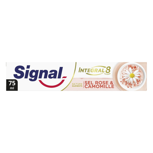 Dentifrice Integral 8 Nature Elements Sel Rose Camomille SIGNAL le tube de 75mL