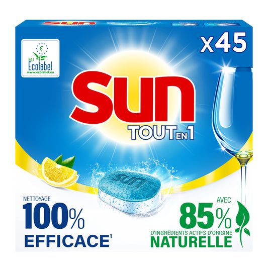 SUN All in 1 Lemon Dishwasher Tablet