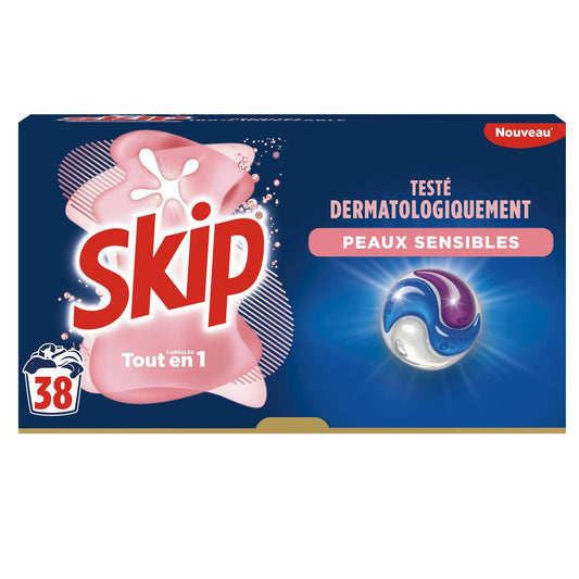 SKIP 3-in-1 Sensitive Skin Laundry Detergent Capsules