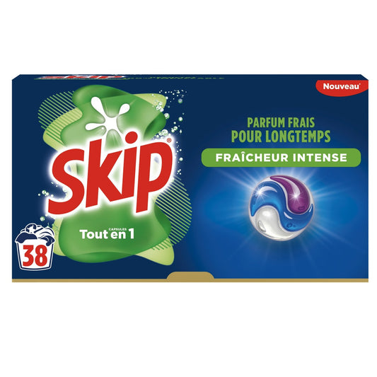 SKIP 3-in-1 Intense Freshness Capsule Laundry Detergent