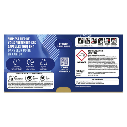 Active Clean SKIP Laundry Capsules