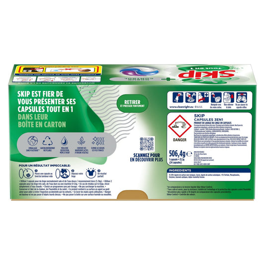 SKIP All-in-1 Odor Control Laundry Capsules
