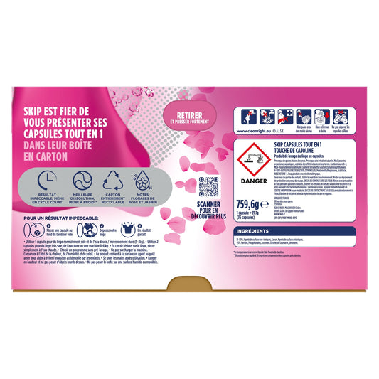 Touche de Cajoline 3-in-1 Laundry Capsules SKIP