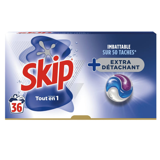SKIP Extra Stain Remover All in 1 Laundry Capsules