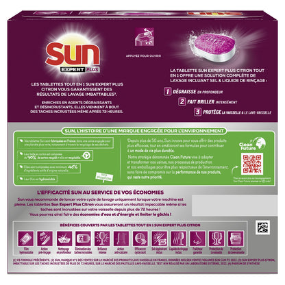 SUN Expert Plus Zitrone All-In-1 Geschirrspültabs