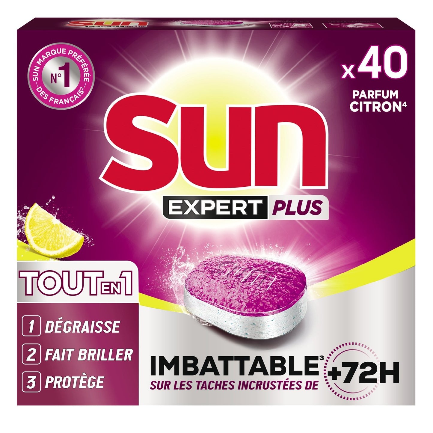 SUN Expert Plus Zitrone All-In-1 Geschirrspültabs