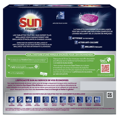 SUN Expert Plus Shine All-In-1 Dishwasher Tablets