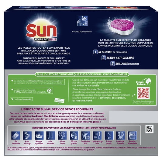 SUN Expert Plus Shine All-In-1 Dishwasher Tablets
