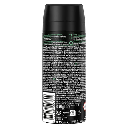 Déodorant spray homme Emerald Geranium AXE 