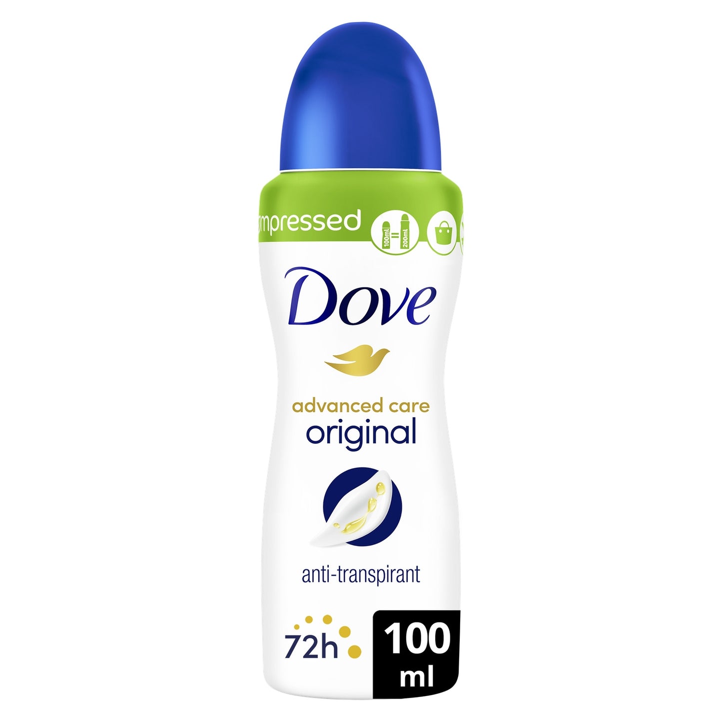 Déodorant spray compressé Anti-transpirant Original 48h DOVE 