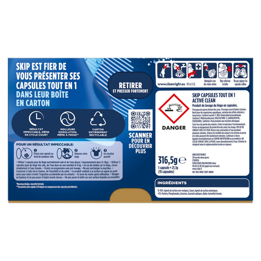 Active Clean SKIP Laundry Capsules