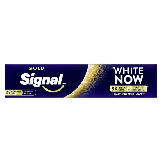 White Now Gold Extra Shine Zahnpasta SIGNAL