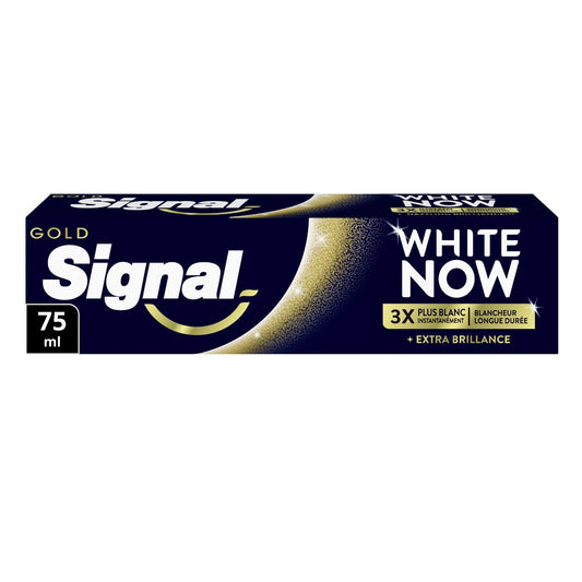 White Now Gold Extra Shine Zahnpasta SIGNAL