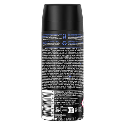 Déodorant Spray Homme Lavande et Menthe Blue Lavender AXE