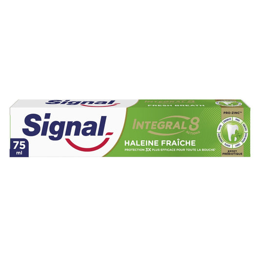 Dentifrice Integral 8 Haleine Fraîche Effet Prébiotique SIGNAL le tube de 75mL