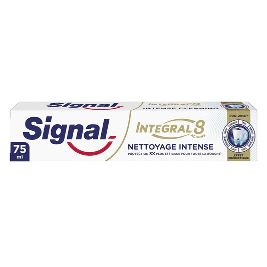 Dentifrice Integral 8 Nettoyage Intense Effet Prébiotique SIGNAL le tube de 75mL