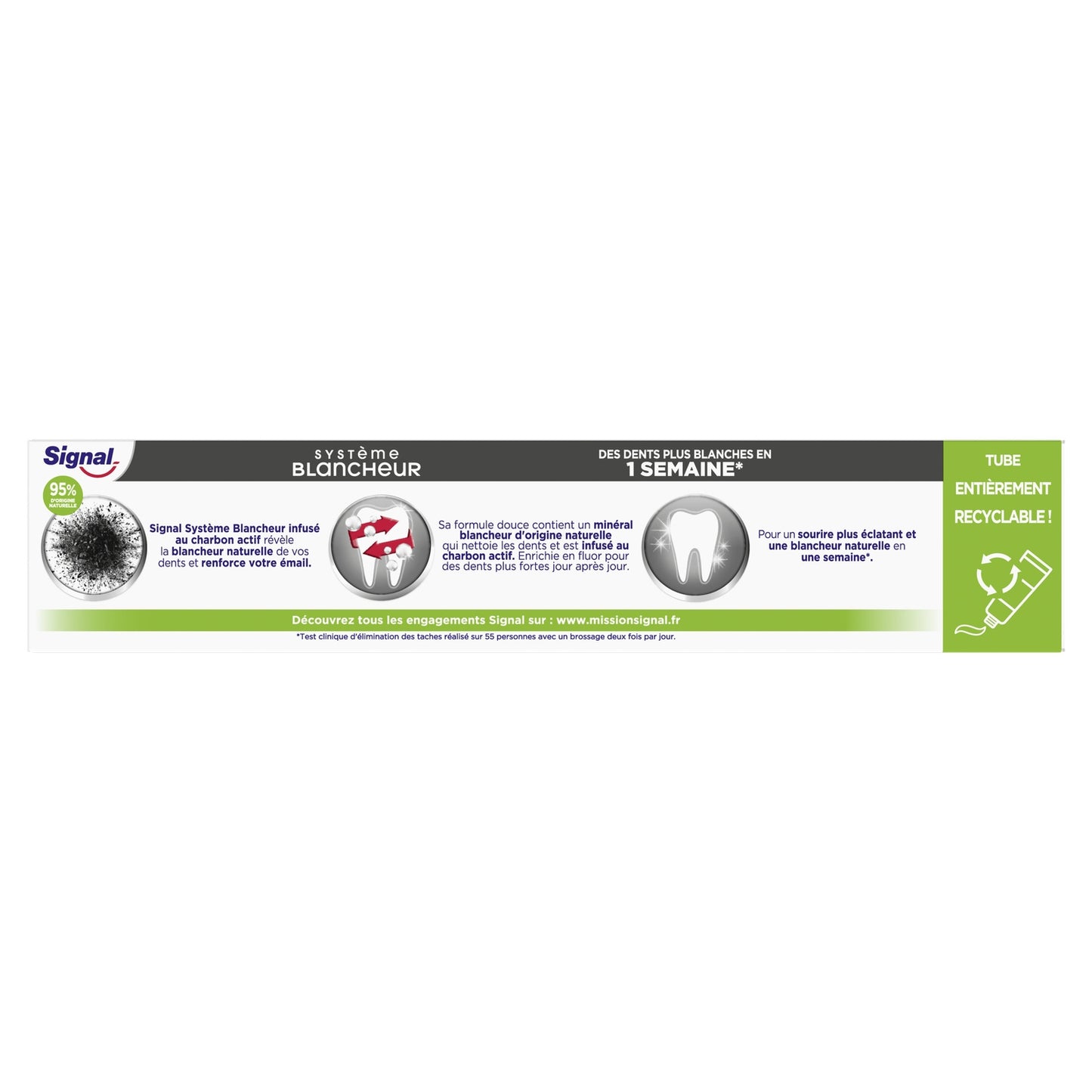 Dentifrice Blancheur Charbon SIGNAL
