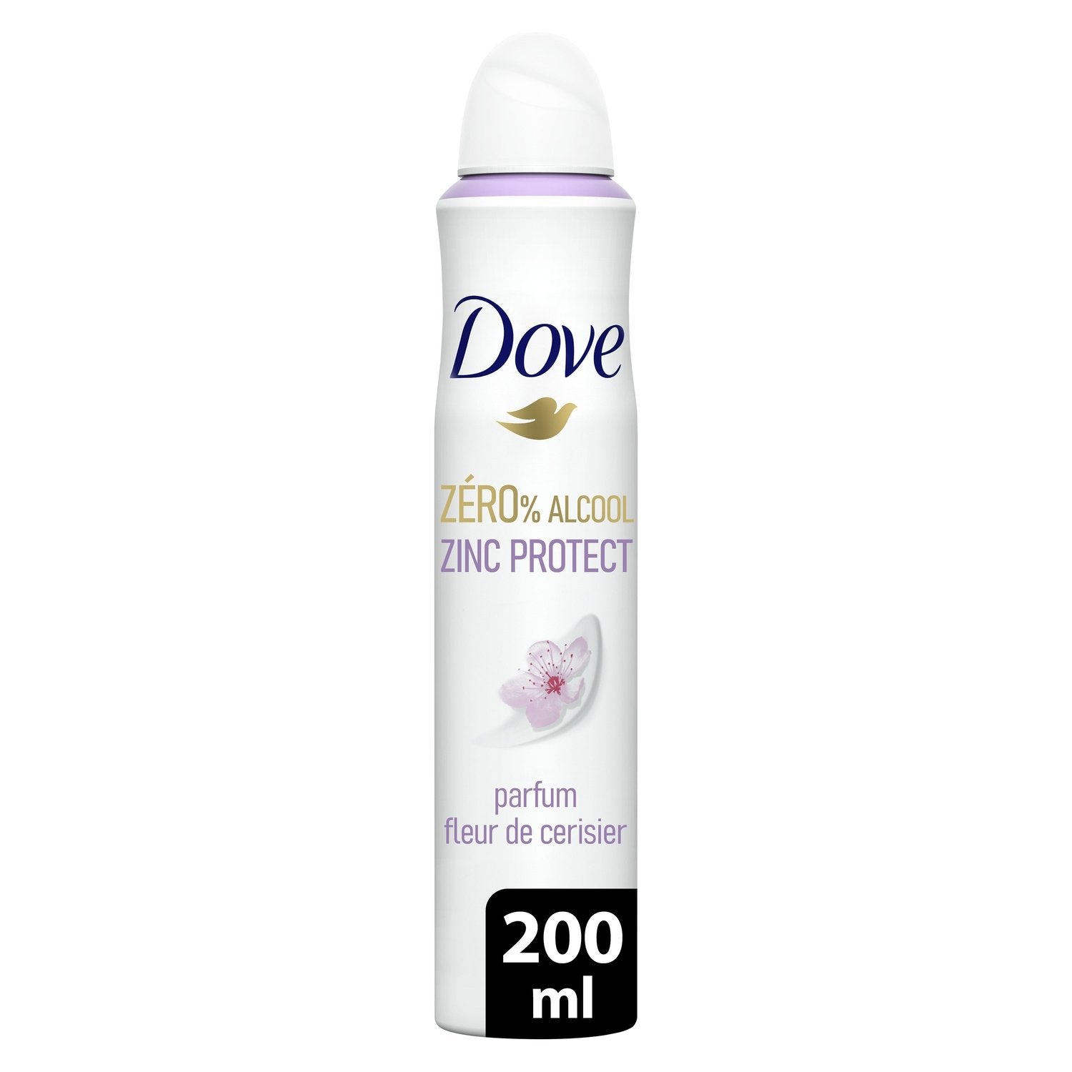 Déodorant Spray Compressé Zinc Protect Fleur de Cerisier 0% Alcool DOVE le flacon de 200mL
