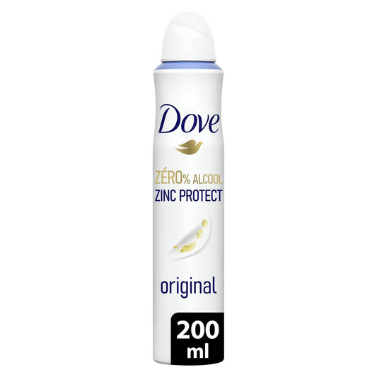 Déodorant Spray 0% Alcool Zinc Protect Original DOVE le flacon de 200mL